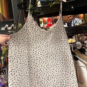 Entro Black and White Polka Dot Camisole